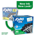 Brand New Expo Chisel-tip Dry-erase Markers  Black  Pack Of 36  1920940 