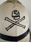 1930s Vtg Ioof Odd Fellows Skull Crossbones Scene Supporter Ceremonial Helmet