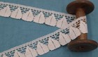 Antique French Bobbin Lace Trim Ribbon Cotton Dentelle Du Puy En Velay Vintage