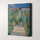 The Artist s Garden At Vetheuil By Claude Monet Canvas Wall Art Print
