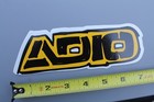 Adio Skateboard Shoes Rusty Black Yellow Original Vintage Skateboarding Sticker