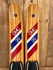 Vintage Set Of Wooden 53  Long Waterskis Water Skis Signed Omc 20 Junior