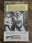 1963 Ruger  44 Mag Carbine W bizarre Photo Original 4 5 x7 5  Magazine Print Ad