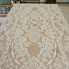 Vintage Lace Tablecloth 62x99  9 Napkins
