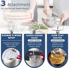Stainless Steel Kitchen Aid Stand Mixer Attachments 3-piece K45ww K45dh K45b