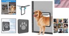 Black Large Pet Door For Sliding Door - Lockable