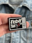 Friday The 13th - Retro Horror Movie Television Set Enamel Pin