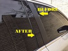 Black Pillar Posts Covers Glossy 6pcs Door Trim For Genesis Gv70 2022 2023