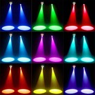 2x Rgbw Led Moving Head Light Beam Dmx Stage Dj Party Lights Par 85w Zoom Light