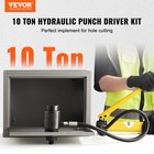 Vevor 10 Ton Hydraulic Knockout Punch Driver Kit Hole Tool 1 2 -2  With 6 Dies