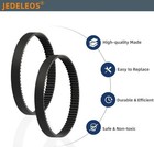 Jedeleos Replacement Belts For Bissell Pet Hair Eraser  turbo  Upright Vacuum Mo