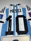 Lionel Messi Signed Argentina Final Game World Cup Home Jersey  Coa