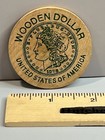 Rare Original Vintage Wooden Morgan Silver Dollar Image From The Exchange Bank