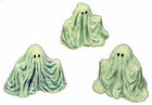 E534 - 3 Ceramic Bisque 1 1 2  Small Ghosts - Ready To Paint
