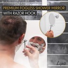  Shaving Mirror  Shower Mirror With A Razor Holder For Shaving With Clear