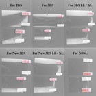 New Clear Top With Bottom Lcd Screen Protector Guard Film For 3ds Xl ll 3dsxl