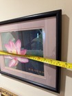 Vintage Lotus Flower Print Framed 15x12  Wall Hanging
