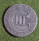 1853 Silver Three Cent Piece 3cs - Nice Type Coin