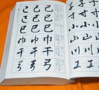 Japanese Calligraphy Three Style Character Kanji Dictionary Book Japan  1065