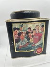 Coca-cola Tin 1988 Box container - Teenagers At Soda Counter Drug Store Hangout