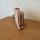 Coach Double Corner Zip Wristlet Large Blush Pink  Pebble Leather  Euc