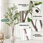 Artificial Olive Tree 6ft Tall 73in Fake Pottd Faux Silk Plant Home Decor
