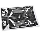 Team Corally C-00180-1252-4 Red Body Decal Sheet Pre-cut Shiroi Rc Truck