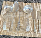 Stieff Rose Repousse Sterling Silver Flatware Set 55 Pieces