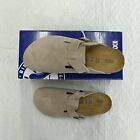 Birkenstock Boston Soft Footbed Suede Leather Taupe N wide Unisex Eva Eu 37-45