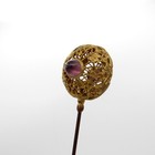 Antique Hatpin Double Sided Cabochon Lavender Colored Stones  Hat Pin