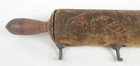 Antique Victorian Embossed Velvet Floral Leaf Pattern Rolling Pin Key Holder