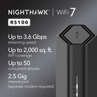 Netgear Nighthawk Dual-band Wifi 7 Router  Up To 2000 Sq  Ft  2500 Mbps  Black