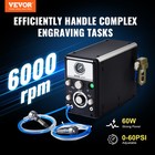 Vevor Pneumatic Engraver 1200-6000 Rpm Double Ended Pneumatic Engraving Machine