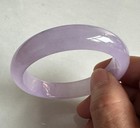 Natural Grade Aaa Ice Lilac Lavender Burmese Jade Jadeite Bracelet Bangle 57mm