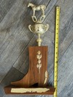 Horse Statue Vintage Trophy 60 s Figurine Western Cowboy Boot 19  Quarter Horse