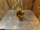 Justrite Narrow Spade Brass Carbide Acetylene Miners Cap Lamp Working