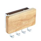  Key Holder  Mail  Letter And Key Organizer Wall Mounted With 4 Hooks  