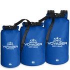 Waterproof Dry Bag Roll Top Gear Bag Kayak Fishing Camping Boating Beach 10 20l