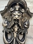Gargoyle Mythical Shelf Wall Plaque Winged Pan Green Man Medieval Sconce Bracket
