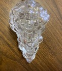 Clear Glass 6 5    Tall  Bunch Of Grapes Shape Vintage Wine Bottle