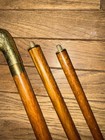 Vintage Mallard Duck Head Heavy Brass hardwood Cane Walking Stick 36    Rubber Tip