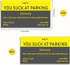 Bad Parking Cards - 100pcs You Suck At Parking Cards -funny Parking Violation Ti