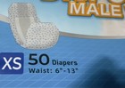 Waist Disposable Dog Diapers Male Wraps Belly Bands Pet Soft xs Size  50 Pack-us