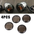 4pcs Smoked Turn Signal Light Smoke Lens Covers For Harley Sportster Glide Dyna