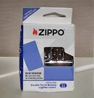 Zippo Windproof Lighter Insert Double Torch Butane Metallic Silver Finish 65851