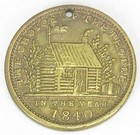 Election Medalet  Whh 1840-53  William Henry Harrison  Very Fine