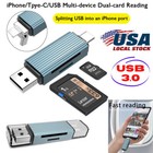 Card Reader Usb3 0 Type C Micro Sd Tf Smart Memory Adapter Iphone Laptop Samsung