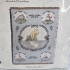 Vtg Crown Crafts Classic Pooh Tapestry Throw Disney 60 x46   wish You Were Here 