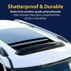 Goodyear Shatterproof Sunroof Wind Deflector 35 6   Tinted Sun And - Gy004901