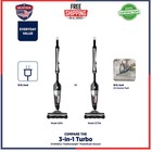 Bissell 3-in-1 Turbo Corded Stick Vacuum Lightweight Handheld 2610 Black